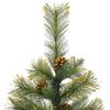 vidaXL Artificial Hinged Christmas Tree with Cones Green 150 cm