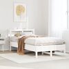 vidaXL Bed Frame without Mattress White 100x200 cm Solid Wood Pine