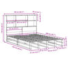 vidaXL Bookcase Bed without Mattress 160x200 cm Solid Wood