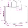 vidaXL Paper Bags 250 pcs with Handles White 32x22x24 cm