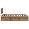 vidaXL Bed Frame Artisian Oak 120 x 200 cm Engineered wood