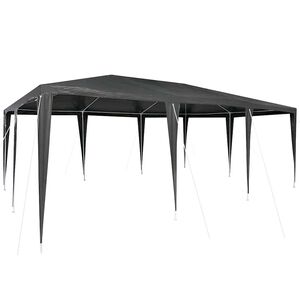 vidaXL Party Tent Anthracite 600 x 400 x 266 cm Polyethylene and Steel