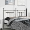 vidaXL Metal Headboard Black 135 cm