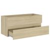 vidaXL Bathroom Furniture Set Sonoma Oak Engineered Wood