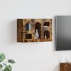 vidaXL Hanging Cabinet Smoked Oak 60 x 20 x 40 cm Engineered Wood