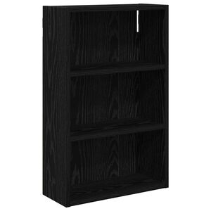vidaXL Bathroom Wall Cabinet with Shelf Black Oak 40 x 16 x 62.5 cm