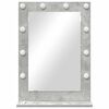 vidaXL Vanity Mirror Rectangular Concrete Grey 70 x 50 x 18 cm