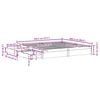 vidaXL Bed Frame without Mattress White 180x200 cm Super King Solid Wood Pine