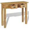vidaXL Console Table Solid Teak 90x30x80 cm