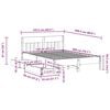 vidaXL Bed Frame without Mattress White 120x200 cm Solid Wood Pine