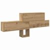 vidaXL Wall-Mounted Coat Rack Artisan Oak 100 x 12 x 43.5 cm