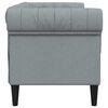 vidaXL Sofa Light Grey 182.5 x 74.5 x 74.5 cm Polyester