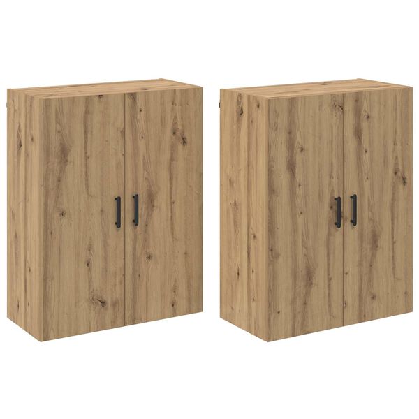 vidaXL Wall-Mounted Cabinet 2 pcs Artisan Oak 69.5 x 34 x 90 cm