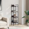vidaXL Bookshelf 4-Tier Brown Oak 35x30x138.5 cm Engineered Wood