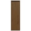 vidaXL Wall Cabinet Honey Brown 30x30x100 cm Solid Pinewood