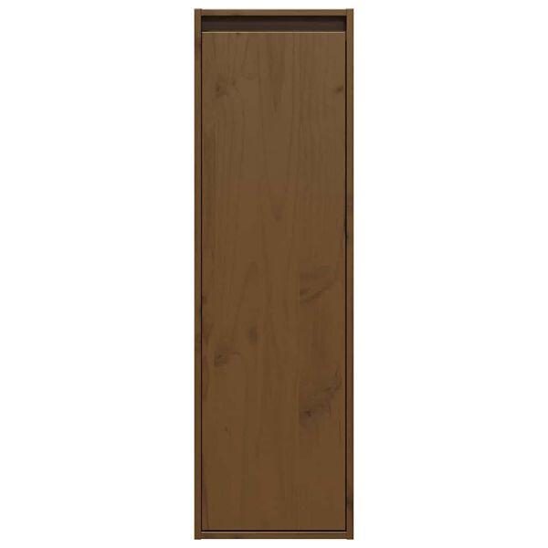 vidaXL Wall Cabinet Honey Brown 30x30x100 cm Solid Pinewood
