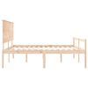 vidaXL Senior Bed without Mattress Super King Size Solid Wood