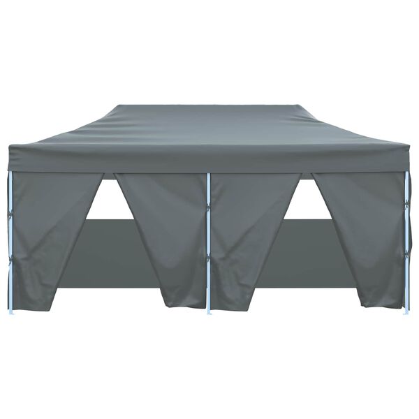 vidaXL Party Tent Folding Anthracite 291 x 580 x 315 cm Oxford Fabric