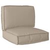 vidaXL Pallet Cushion Set 2 pcs Taupe Oxford fabric