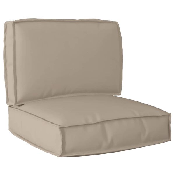 vidaXL Pallet Cushion Set 2 pcs Taupe Oxford fabric