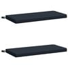 vidaXL Bench Cushions SOEST 2 pcs 100% Polyester Dark Blue