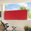 vidaXL Patio Retractable Side Awning 100x300 cm Red