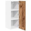 vidaXL Hanging Cabinet 2 pcs Old Wood and White 30 x 31 x 80 cm