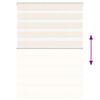vidaXL Zebra Blind Marble Beige 105x100 cm Fabric Width 100.9 cm Polyester