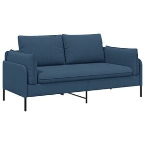 vidaXL 2-Seater Sofa Blue 188 x 81 x 89 cm Fabric