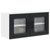 vidaXL Kitchen Cabinet Kalmar Black 80 x 31 x 40 cm Engineered Wood