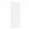 vidaXL Sliding Door White 86 x 198.5 cm Solid Pine Wood