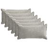 vidaXL Cushion Cover 6 pcs HOUTEN Light Grey 40 x 80 cm