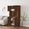 vidaXL Highboard Brown Oak Engineered Wood