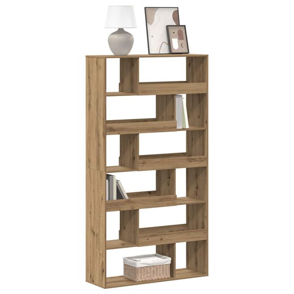vidaXL Bookcase Artisian Oak 100x33x187.5 cm Engineered Wood