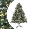 vidaXL Artificial Christmas Tree with 300 LEDs with Stand Green 240 cm