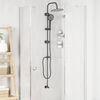 vidaXL Shower System Manual Black 47 x 20 x 95 cm Stainless Steel