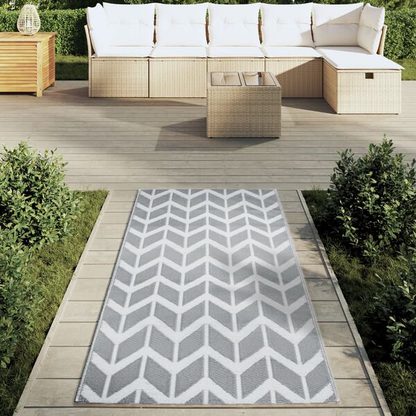 vidaXL Outdoor Carpet ARAKIL Grey 80x150 cm PP