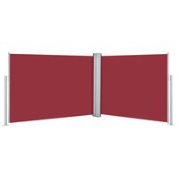vidaXL Retractable Side Awning Red 100x1000 cm