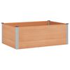 vidaXL Garden Raised Bed Brown 150 x 100 x 54 cm WPC and Aluminium