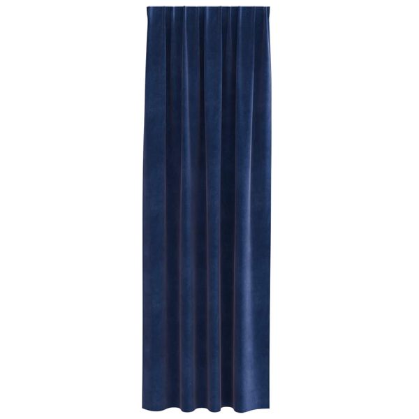 vidaXL Blackout Curtains 2 pcs Dark Blue 140 x 225 cm Velvet