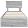 vidaXL Bed Frame with Drawer Grey Sonoma 90 x 200 cm Engineered Wood
