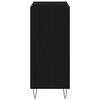 vidaXL Record Cabinet Black Oak 85 x 38 x 89 cm Engineered Wood
