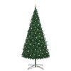 vidaXL Christmas Tree with Decorative String Lights Green 400 cm PVC