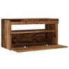 vidaXL TV Cabinets with LED Lights 2 pcs Old Wood Engineered Wood