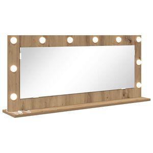 vidaXL Vanity Mirror with Mirror Artisan Oak 100 x 45 x 18 cm