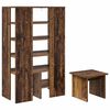 vidaXL Shoe Cabinet with Shelf 2 pcs Old Wood Engineered Wood
