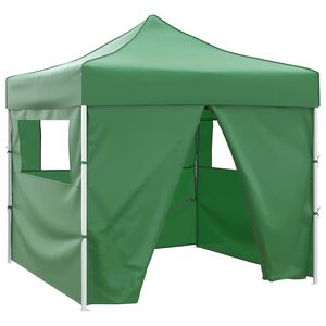 vidaXL Party Tent Folding Green 291 x 291 x 315 cm Oxford Fabric
