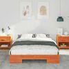 vidaXL Floor Bed Frame with Storage Brown 120 x 200 cm Solid pine wood