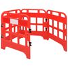 vidaXL Traffic Barriers 4 pcs Red 75x75x100 cm
