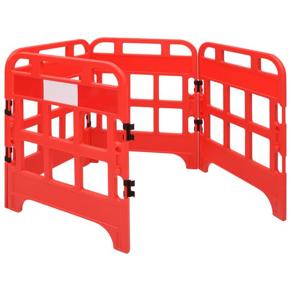 vidaXL Traffic Barriers 4 pcs Red 75x75x100 cm